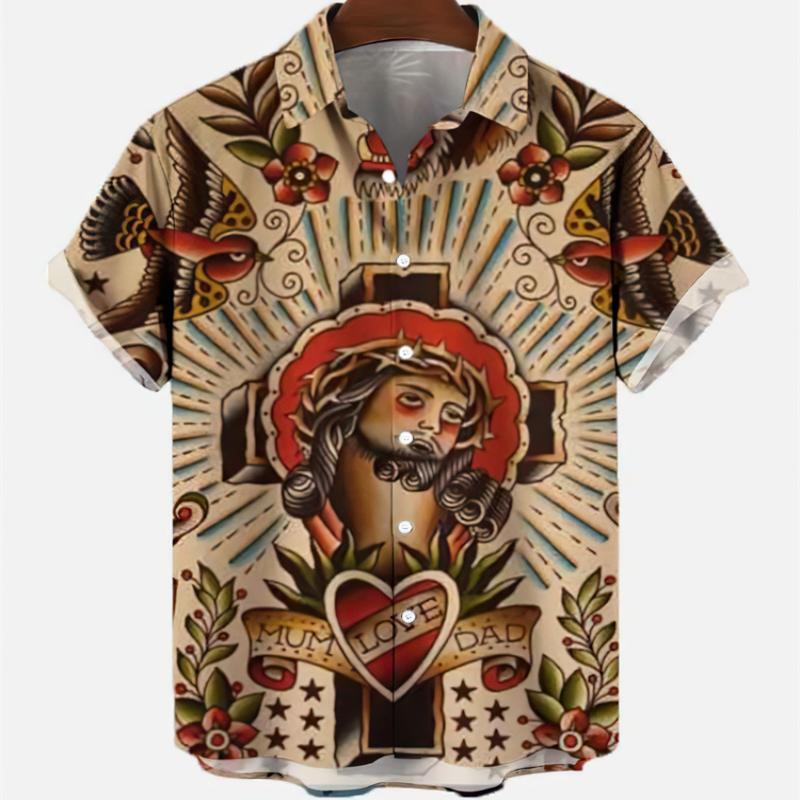Hawaiian Men's Vintage Summer  - Vintage Hawaiian Floral Shirt recension och pris