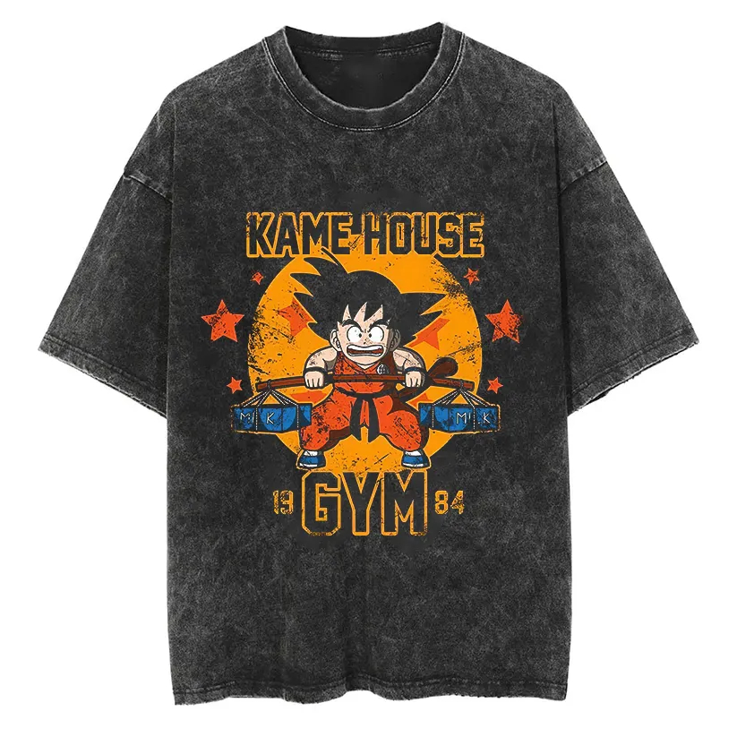 Goku T Shirt Dragon Ball Anime - Acid Wash Vintage Graphic T Shirt recension och pris