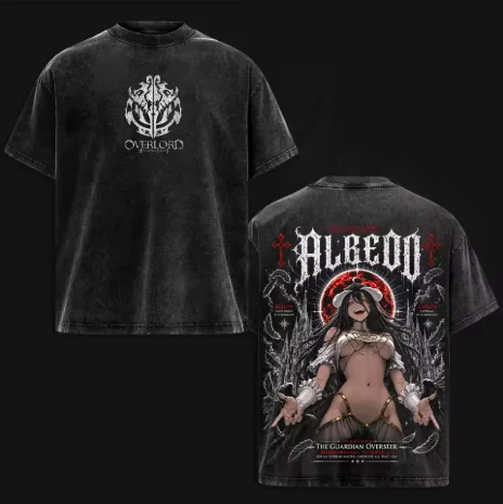 Albedo Overlord Graphic Tee, D - Acid Wash Vintage Graphic T Shirt recension och pris